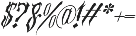 Madnes Blackletter Italic otf (900) Font OTHER CHARS