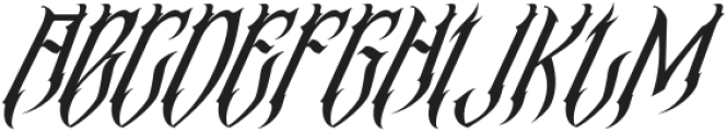 Madnes Blackletter Italic otf (900) Font UPPERCASE