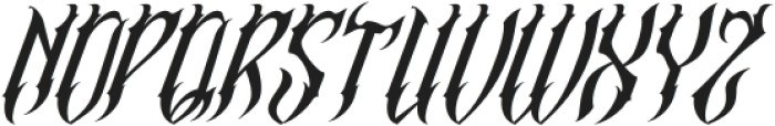 Madnes Blackletter Italic otf (900) Font LOWERCASE