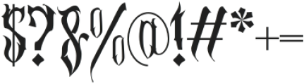 Madnes Blackletter Regular otf (900) Font OTHER CHARS