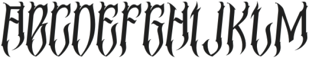Madnes Blackletter Regular otf (900) Font UPPERCASE