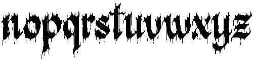 Madrock otf (400) Font LOWERCASE