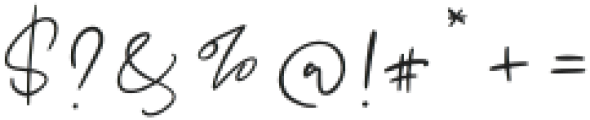 Madrutype Signature Regular otf (400) Font OTHER CHARS
