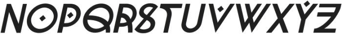 Maersk Italic otf (400) Font UPPERCASE