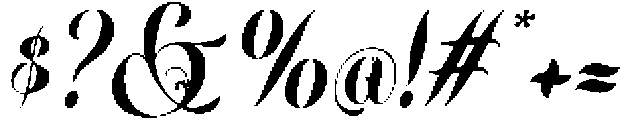 Maffisoy Italic otf (400) Font OTHER CHARS