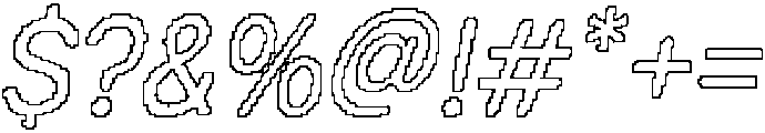 Mafinest Rounded Pixel Outline otf (400) Font OTHER CHARS