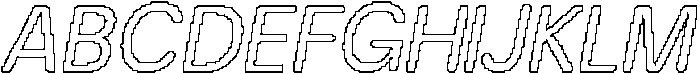 Mafinest Rounded Pixel Outline otf (400) Font UPPERCASE