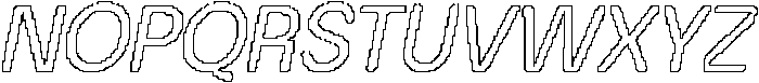 Mafinest Rounded Pixel Outline otf (400) Font UPPERCASE