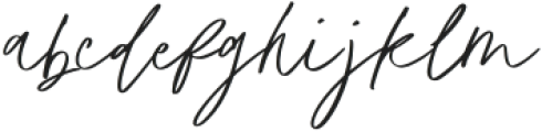 Mafisty Signature Regular otf (400) Font LOWERCASE