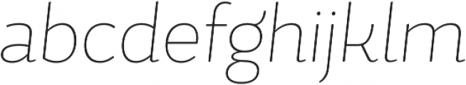 Magallanes Cond UltraLight Italic otf (300) Font LOWERCASE
