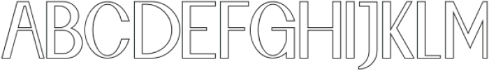 MagasLineRegular-Regular otf (400) Font UPPERCASE