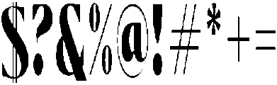Magazine Regular otf (400) Font OTHER CHARS
