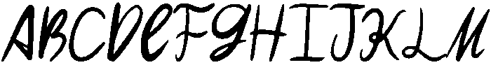 Magdalena Regular otf (400) Font UPPERCASE