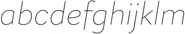 Magdelin Alt Thin Italic otf (100) Font LOWERCASE
