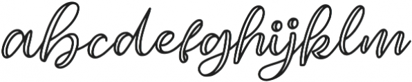 Magelove Two otf (400) Font LOWERCASE
