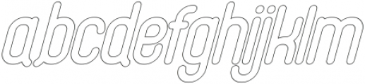 Magenta Outline Italic Outline Italic otf (400) Font LOWERCASE