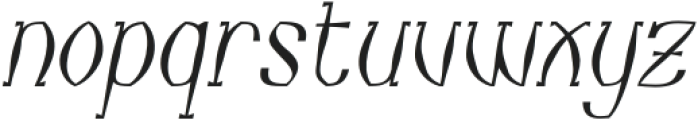 Magfios Italic otf (400) Font LOWERCASE