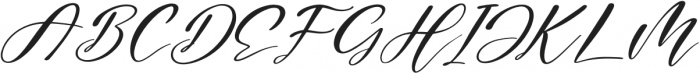 Maghdela Italic otf (400) Font UPPERCASE