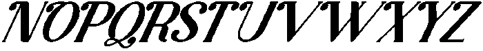 Magic Avenue Italic otf (400) Font UPPERCASE