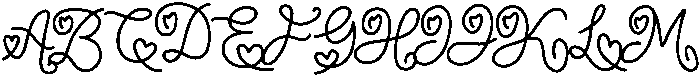 Magic Cupid Regular otf (400) Font UPPERCASE