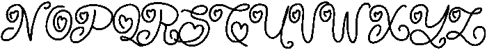 Magic Cupid Regular otf (400) Font UPPERCASE