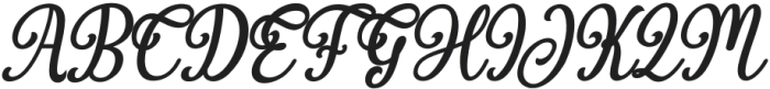 Magic Heart Bold Italic otf (700) Font UPPERCASE