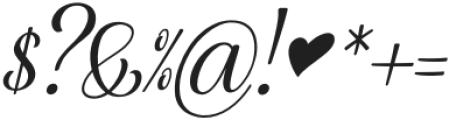 Magic Heart Italic otf (400) Font OTHER CHARS