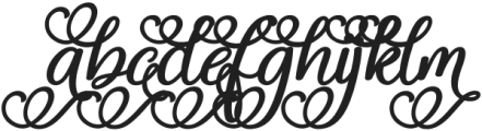 Magic Heart Swash Bold Italic otf (700) Font LOWERCASE