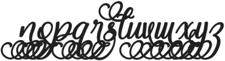 Magic Heart Swash Bold Italic otf (700) Font LOWERCASE