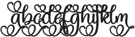 Magic Heart Swash Bold otf (700) Font LOWERCASE