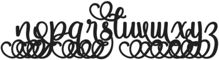 Magic Heart Swash Bold otf (700) Font LOWERCASE