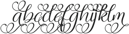 Magic Heart Swash Italic otf (400) Font LOWERCASE