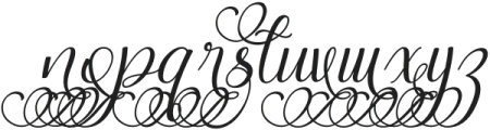 Magic Heart Swash Italic otf (400) Font LOWERCASE