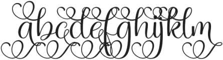 Magic Heart Swash Regular otf (400) Font LOWERCASE