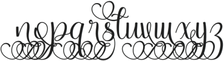 Magic Heart Swash Regular otf (400) Font LOWERCASE