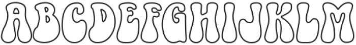 Magic Mess Outline otf (400) Font UPPERCASE