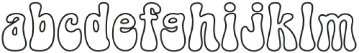 Magic Mess Outline otf (400) Font LOWERCASE