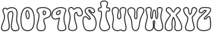 Magic Mess Outline otf (400) Font LOWERCASE