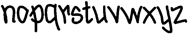 Magic Regular otf (400) Font LOWERCASE
