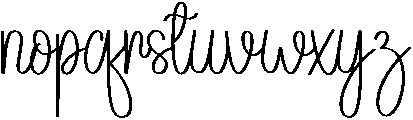 Magic Regular otf (400) Font LOWERCASE