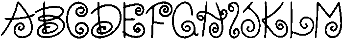 Magic Regular otf (400) Font UPPERCASE