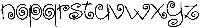Magic Regular otf (400) Font LOWERCASE