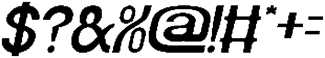 Magic Word Italic otf (400) Font OTHER CHARS