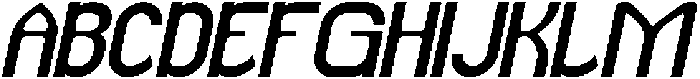 Magic Word Italic otf (400) Font UPPERCASE