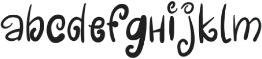 Magic brown Regular otf (400) Font LOWERCASE