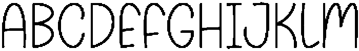 Magical Handmade Regular otf (400) Font UPPERCASE