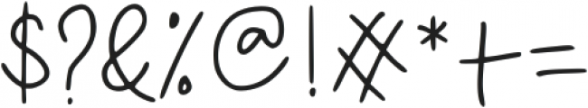 Magical Signature Script otf (400) Font OTHER CHARS