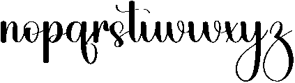 Magically Regular otf (400) Font LOWERCASE