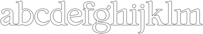 MagillaOutline-Regular otf (400) Font LOWERCASE