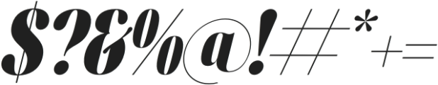 Magilne Italic otf (400) Font OTHER CHARS
